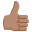 :thumbsup_tone3: 👍🏽