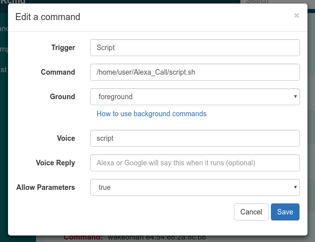 Difficulties to run commands with parameters in linux | TRIGGERcmd Forum